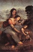 The Virgin and Child with St Anne, LEONARDO da Vinci